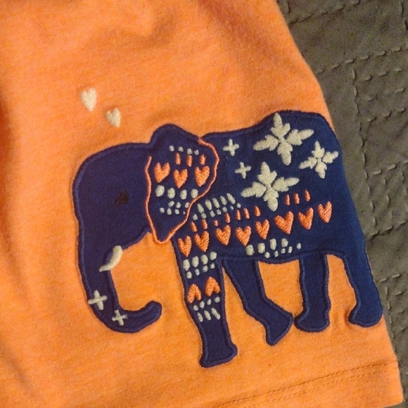 Orange and Blue Elephant Kids Matching Set - Picture 3 of 7